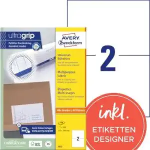 Sticker-Papier AVERY Zweckform 3655 Universal Etiketten
