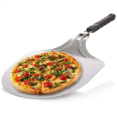Pizzaschaufel Edelstahl COM-FOUR ® Pizzaschaufel rostfrei