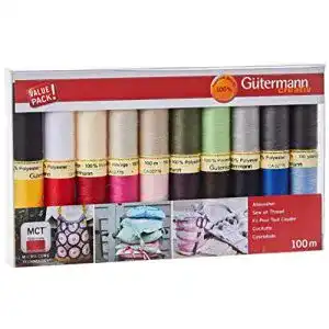 Nähgarn Gütermann , 20 Farben, 20x 100m