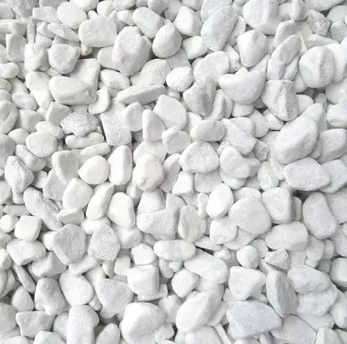 Weiße Kieselsteine Doubleyou Geovlies & Baustoffe 2 kg Carrara