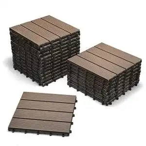 Terrassenplatte SAM Terrassen-Fliese WPC Kunststoff, 22er Spar Set