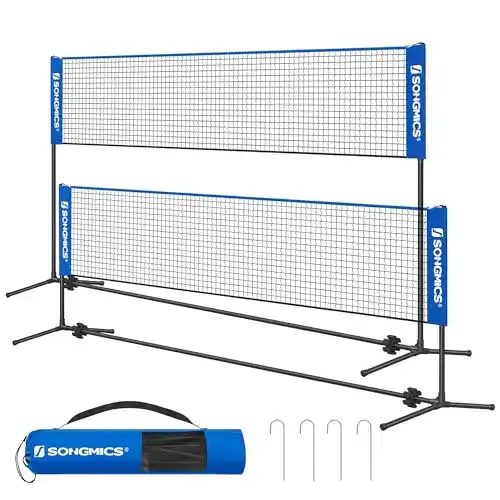 Die beste Badminton-Netz SONGMICS 4 m Badmintonnetz, Tennisnetz 2026 Test Bestseller Badminton-Netz SONGMICS 4 m Badmintonnetz, Tennisnetz