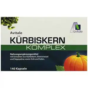 Kürbiskern-Kapseln Avitale Kürbiskern Komplex Kapseln, 140 Stück