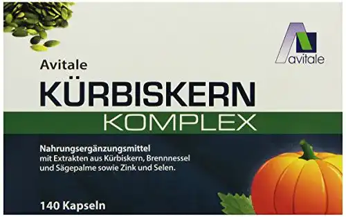 Die beste Kürbiskern-Kapseln Avitale Kürbiskern Komplex Kapseln, 140 Stück 2026 Test Bestseller Kürbiskern-Kapseln Avitale Kürbiskern Komplex Kapseln, 140 Stück