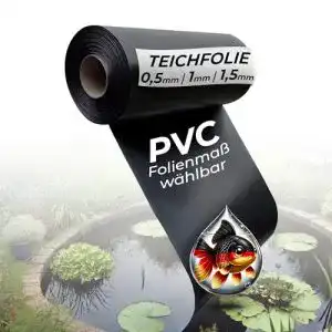Teichfolie 1 mm Black Forest Pond Shop PVC Teichfolie schwarz