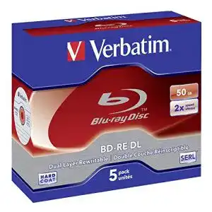 BD-RE Verbatim DL 50GB 2X, 5er Jewelcase, 43760, Weiß
