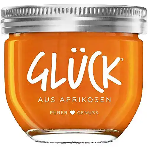 Aprikosenmarmelade Glück, aus Aprikosen Fruchtaufstrich 6x230g