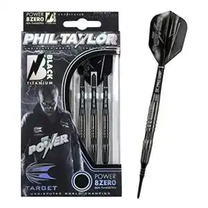 Softdarts TARGET 20 g Dartset (3 Stk) Power 8Zero Black Titanium