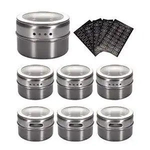 Magnetische Gewürzdosen sinzau Gewürzdosen aus Edelstahl