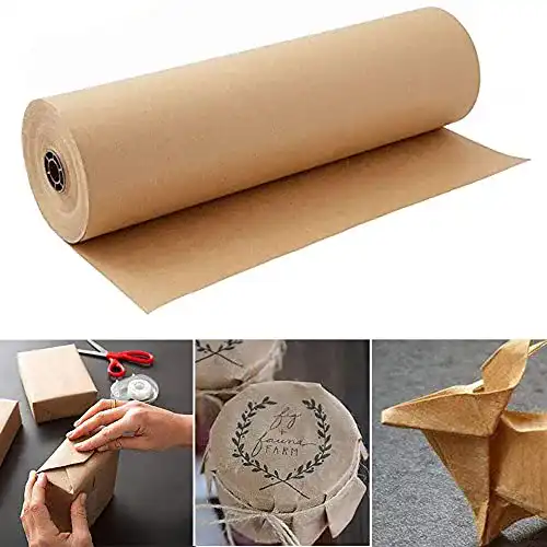 Packpapier Ninepea Braun Kraftpapier Rolle 45cm x 30m