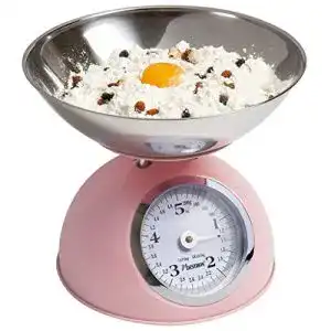 Küchenwaage mit Schüssel Bestron Analog, Tragkraft: 5 kg, Rosa