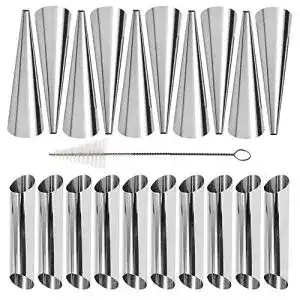 Schillerlockenformen Anyasen Cannoli Formen Set 21 Stück