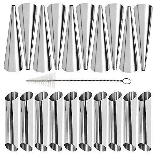 Schillerlockenformen Anyasen Cannoli Formen Set 21 Stück