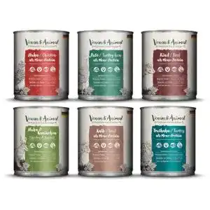 Getreidefreies Nassfutter (Katze) Venandi Animal, Probierpaket III
