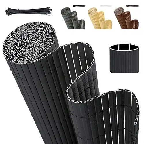 Sichtschutzzaun Sekey PVC Sichtschutzmatte mit Kabelbindern