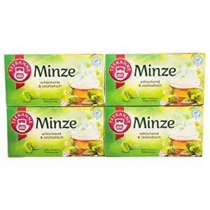 Pfefferminztee Teekanne Minze 20 Beutel, 4er Pack