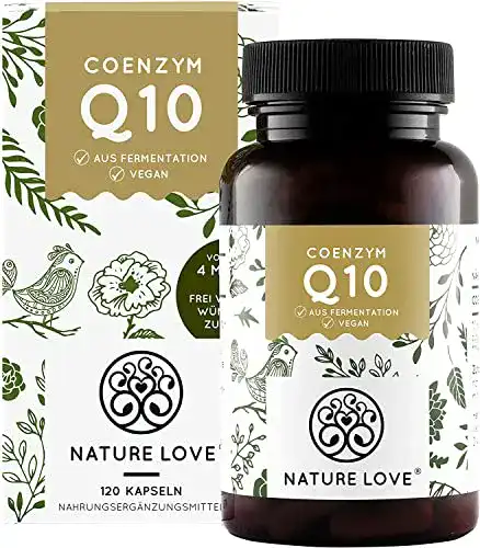Die beste Coenzym Q10 Nature Love ® Hochdosiert, 120 vegane Kapseln 2026 Test Bestseller Coenzym Q10 Nature Love ® Hochdosiert, 120 vegane Kapseln