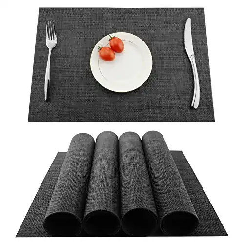 Tischsets KOKAKO Platzsets 4er Set,Rutschfest Abwaschbar PVC