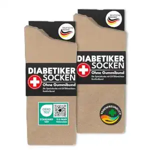 Diabetikersocken sockenkauf24 6 Paar Socken mit Komfortbund