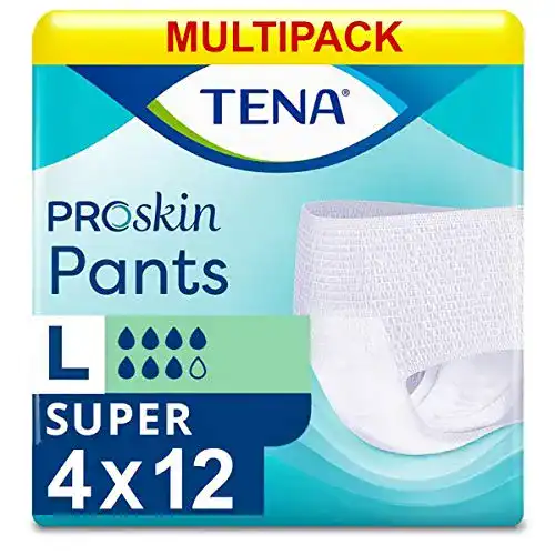 Windeln für Erwachsene Tena Pants Super Large, 12 Stück, 4er Pack