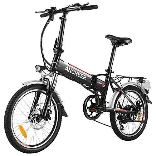 E-Bike Klapprad ANCHEER E-Bike Elektrofahrrad, 20 Zoll