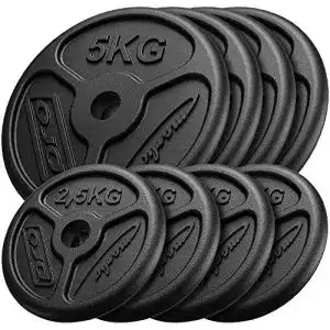 Hantelscheiben Marbo Sport aus Gusseisen Slim Set