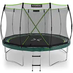 Trampolin 366 cm Kinetic Sports Gartentrampolin TBSE1200, grün