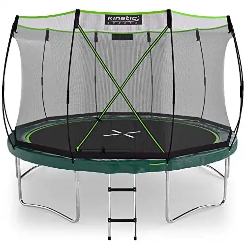 Die beste Trampolin 366 cm Kinetic Sports Gartentrampolin TBSE1200, grün 2026 Test Bestseller Trampolin 366 cm Kinetic Sports Gartentrampolin TBSE1200, grün