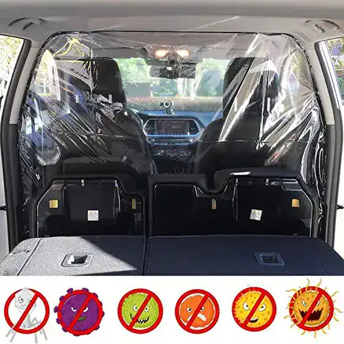 Spuckschutz Auto Funmo Taxi transparent Isolationsfolie