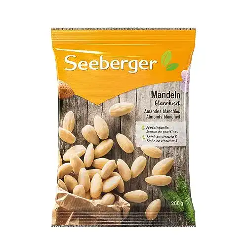 Mandeln Seeberger blanchiert, 12 x 200 g Beutel
