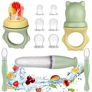 Fruchtsauger Lictin Baby + 6 Silikon-Sauger in 3 Größen