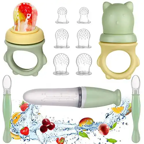 Fruchtsauger Lictin Baby + 6 Silikon-Sauger in 3 Größen