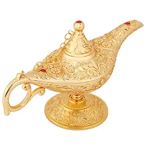 Wunderlampe Ausla Aladdin Genie Lampe aus Zinklegierung