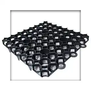 Rasengitter Kieskönig 50x50x4 cm schwarz platten 40 Stück