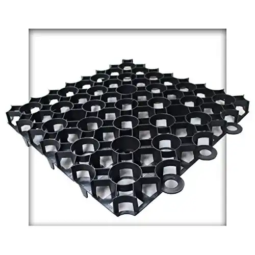 Rasengitter Kieskönig 50x50x4 cm schwarz platten 40 Stück