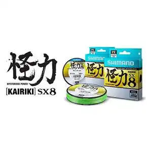 Geflochtene Angelschnur SHIMANO Kairiki SX8 Mantis Green 300m