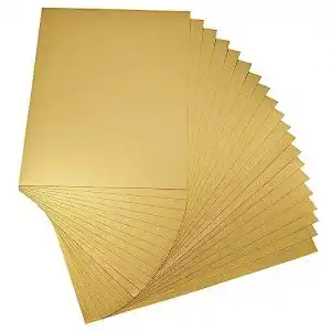 Goldpapier Creleo Tonpapier 130 g A4 20 Blatt Gold matt