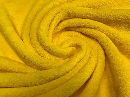 Frotteestoff textil pertex Frottee-Stoff, gelb, Handtuchstoff