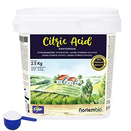 Zitronensäure Nortembio 2,5 Kg Wasserfrei, Citronensäure Pulver