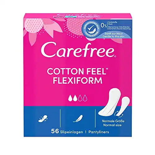 Carefree-Slipeinlagen Carefree Cotton Feel Flexiform, 5 x 56 Stück