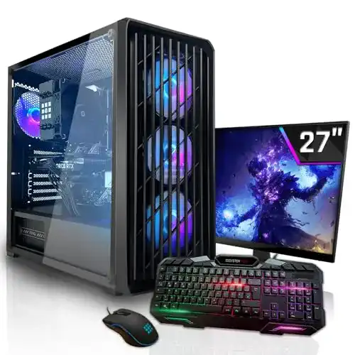 Gaming-PC-Set SYSTEMTREFF AMD Athlon 300GE 4 Threads