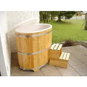 Badezuber JUNIT AL565 Saunatauchbecken oval 115x75cm