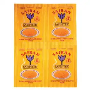 Safranpulver Safinter Safran gemahlen, 4er Portionspack 0,5 g