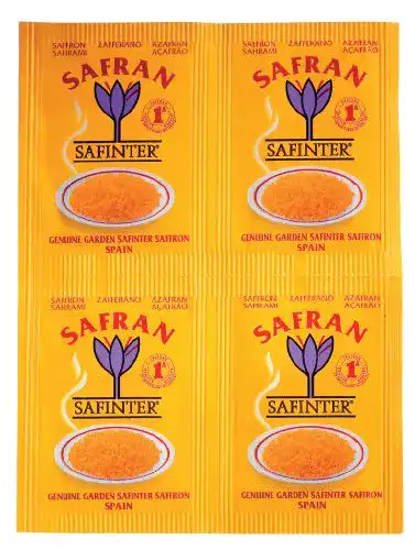 Safranpulver Safinter Safran gemahlen, 4er Portionspack 0,5 g
