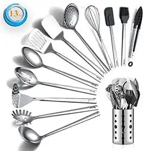 Kochlöffel-Set Berglander Edelstahl Kochutensilien Set 13 teilig