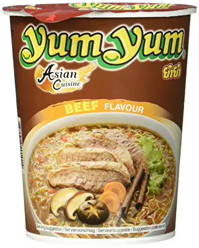 Yum-Yum-Nudeln Yum Yum Instant Nudeln Rind Cup, 12 x 70 g