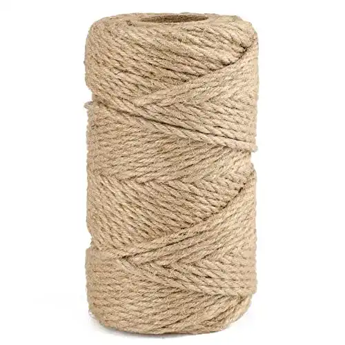 Juteschnur KINGLAKE 6mm ,50m Hanfseil Jutegarn Naturkordel Jute Seil