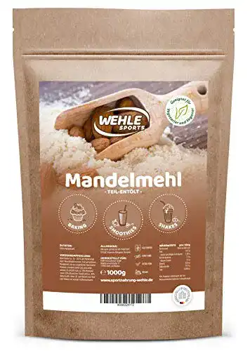 Die beste Mandelmehl entölt Wehle Sports Mandelmehl 1kg teil-entölt 2026 Test Bestseller Mandelmehl entölt Wehle Sports Mandelmehl 1kg teil-entölt