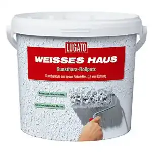 Innenputz Lugato Weisses Haus Kunstharz Rollputz 8 kg