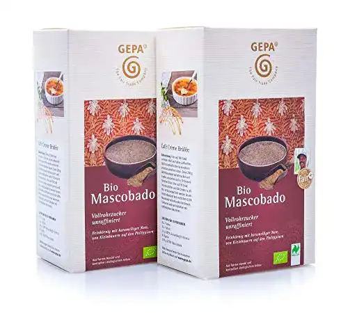 Muscovadozucker GEPA Bio Mascobado Vollrohrzucker, 2 x 1000 g